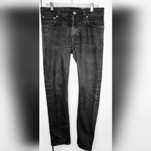 Nudie Jeans, Black Lean Dean, Men's 33x32 , Made In Italy.
